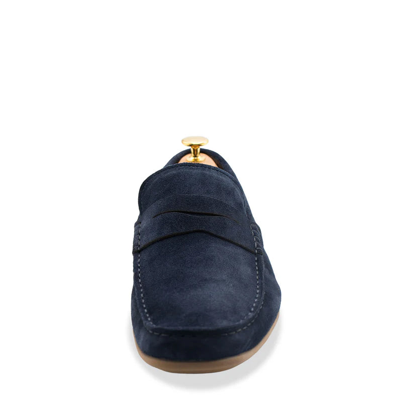 Gregores Suede Penny Moccasin