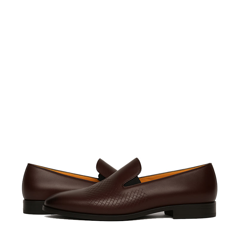 Elegant Woven Leather Loafer