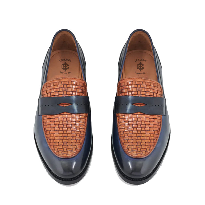 Leather Stacked Loafer for Man