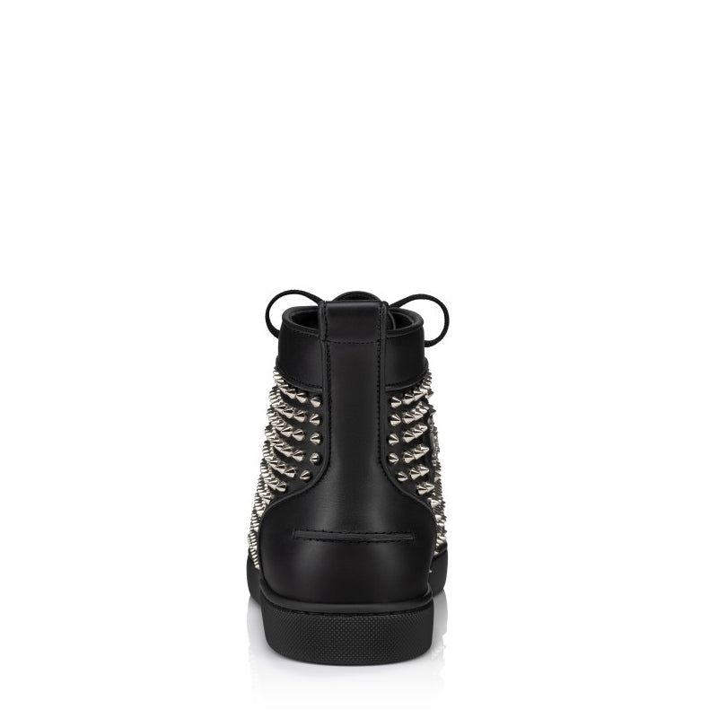 Men Casual Leather Lace-Up High Sneakers