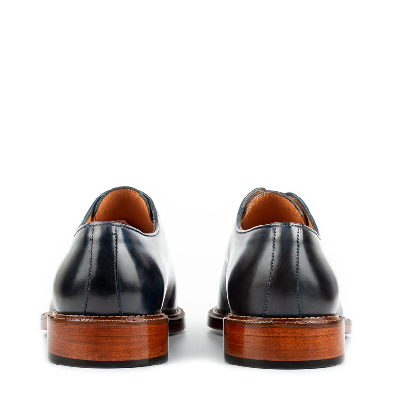 Pure Leather Handmade Wholecut Oxford Shoe Dark
