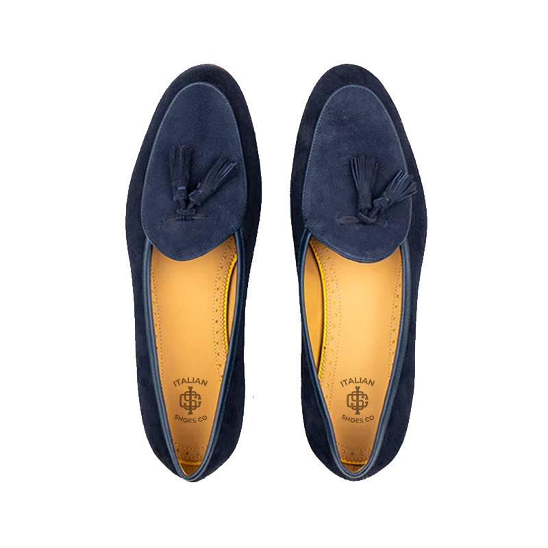 Classic Suede Leather Tassel Brown Loafer
