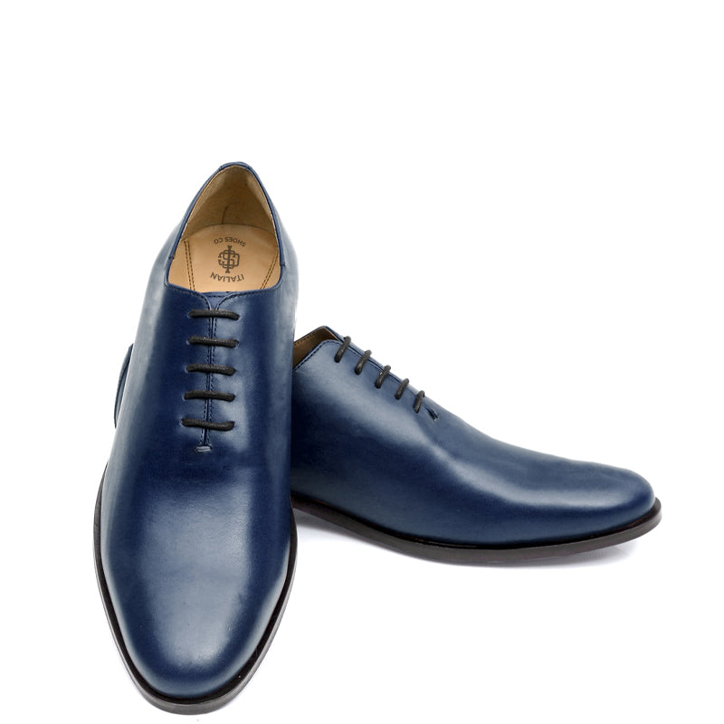 Polished Pure Leather Wholecut Oxford Shoe