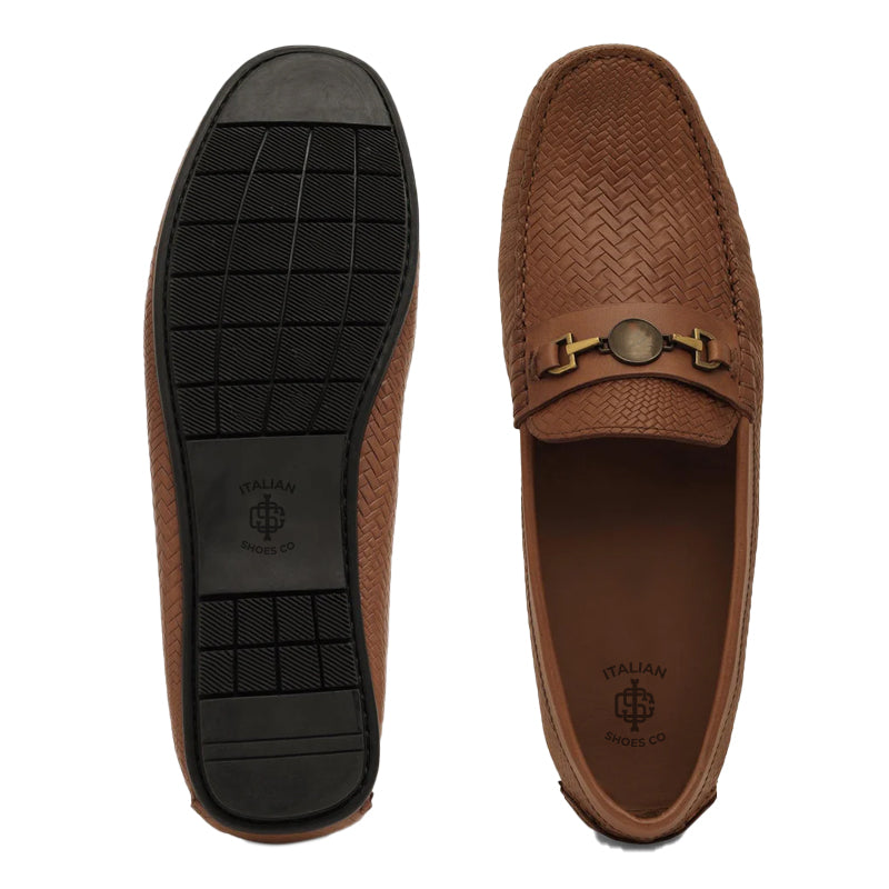 Premium Leather Slip-On Tan Loafer For Men