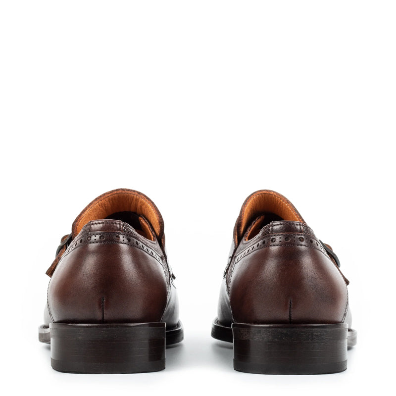 Premium Italian Leather Stylish Double Monk Shoe