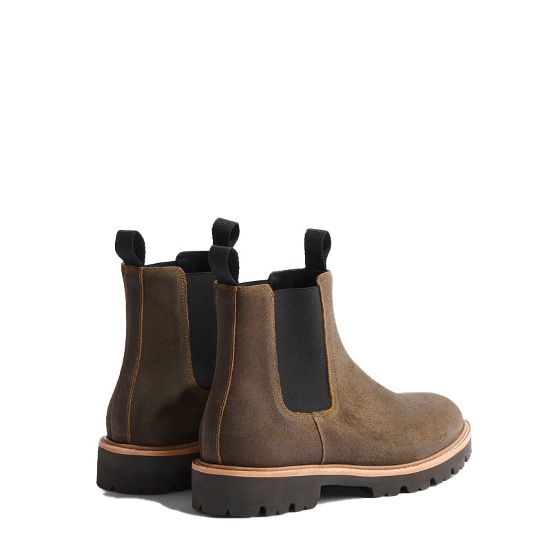 Midnight Double Strip Leather Chelsea Boot