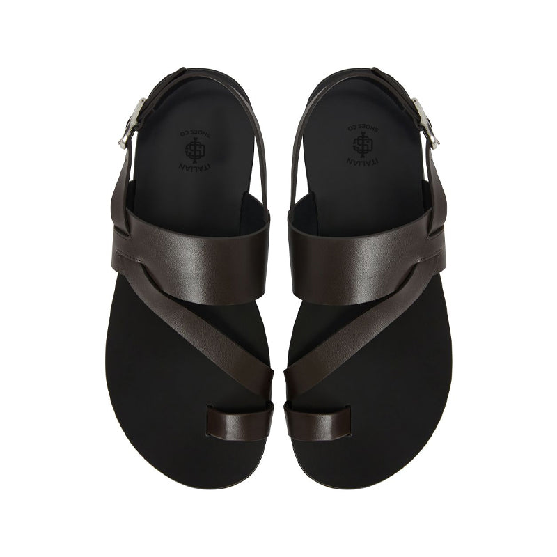 Pure Leather Backstrap Comfort Brown Sandal