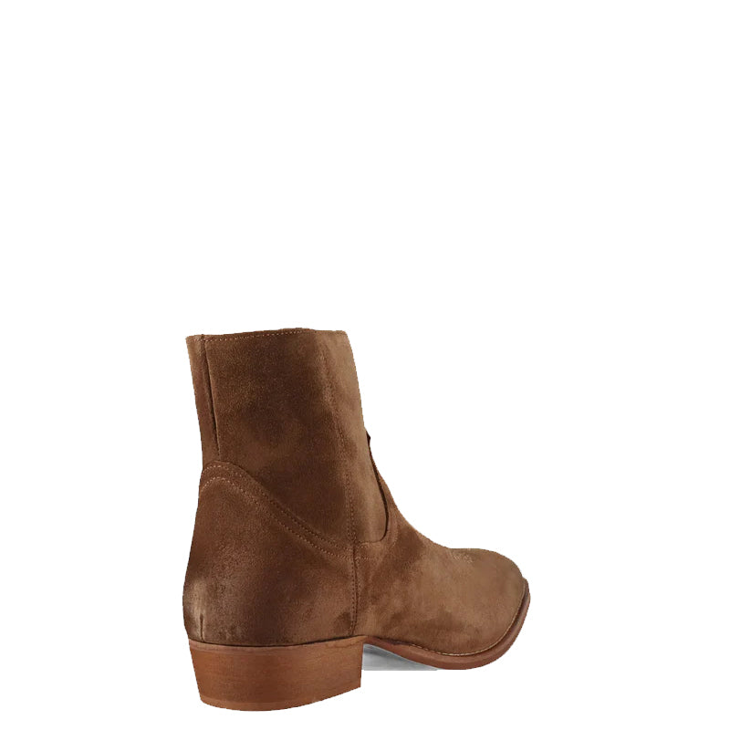 Luxury Design Stylish Suede Leather Side-Zipper Boot