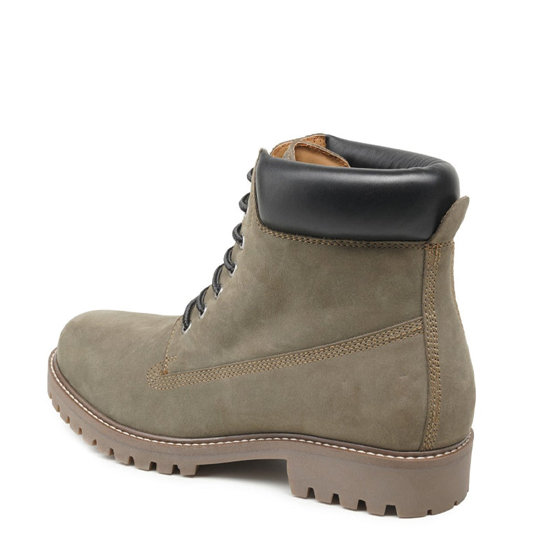 Urban Leather Lace-Up High Ankle Boot
