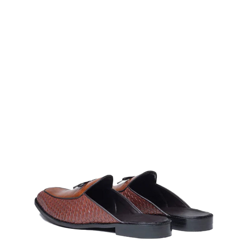 Woven Textured Luxury Mule Shoe