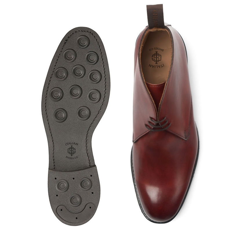 Polished Shiny Leather Chukkas Boot