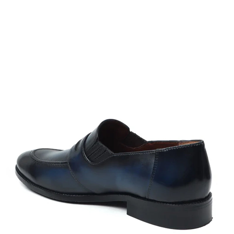 Burgundy Leather Penny Loafer For Men