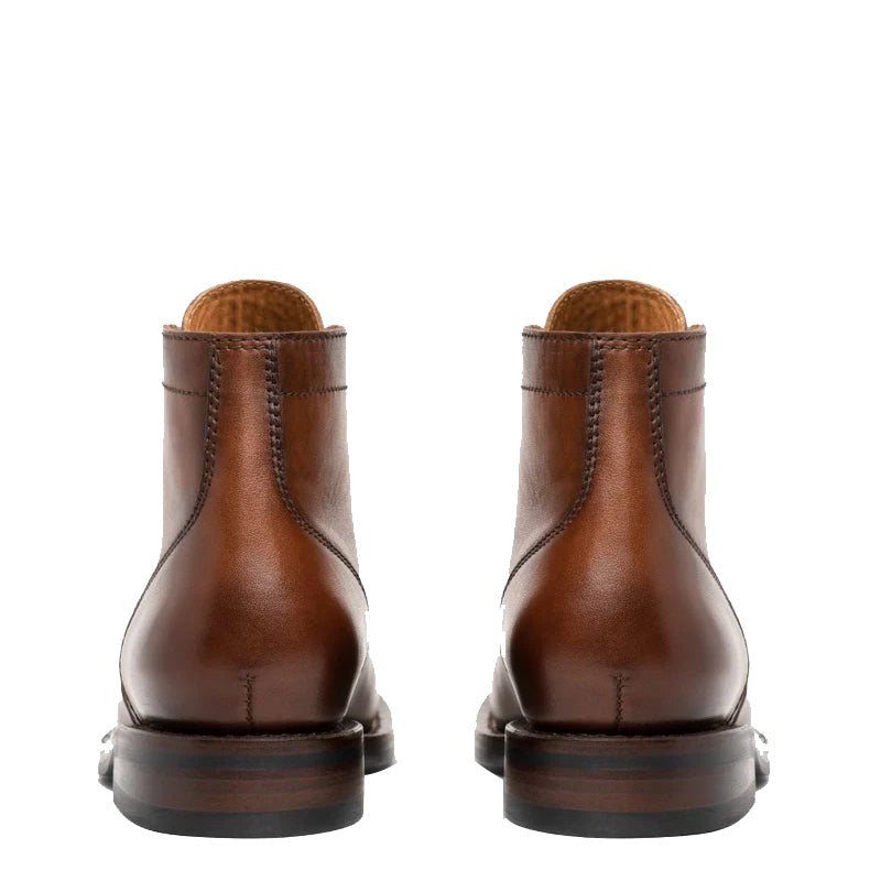 Mens Italian Leather High Top Lace Up Boots