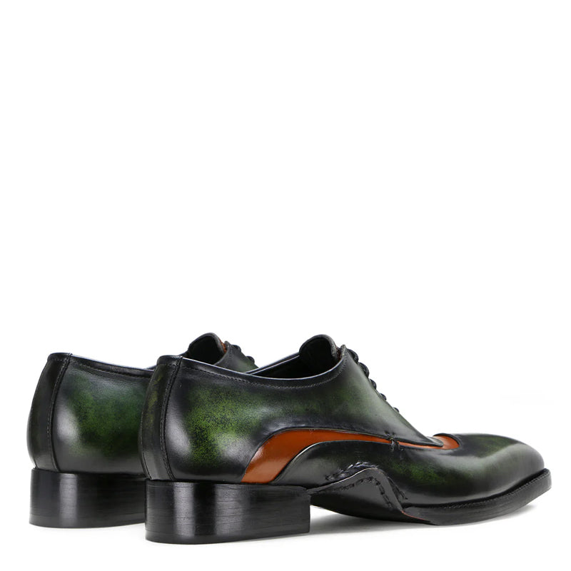 Handcrafted Leather Oxford in Burnished Chestnut