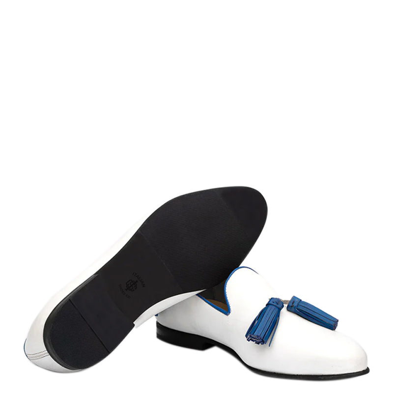 Handmade Leather Tassel Loafers For Men