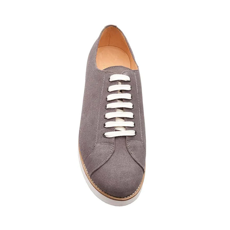 Classic Suede Lace-Up Grey Sneaker