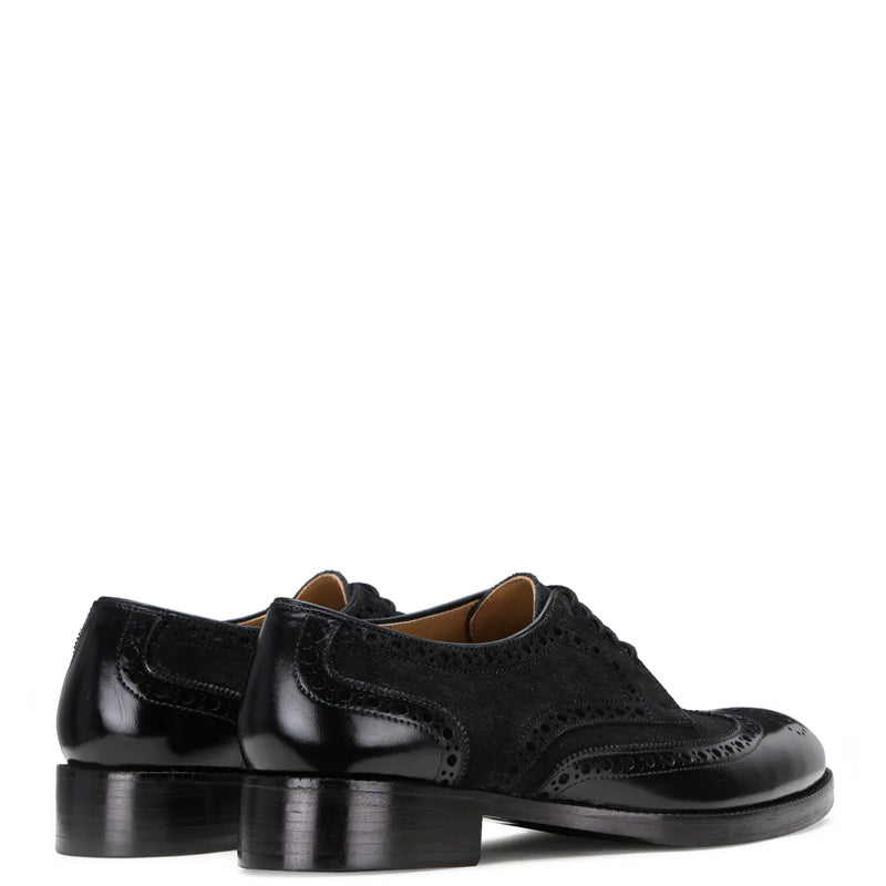 Patent Suede Leather Derby Shoe