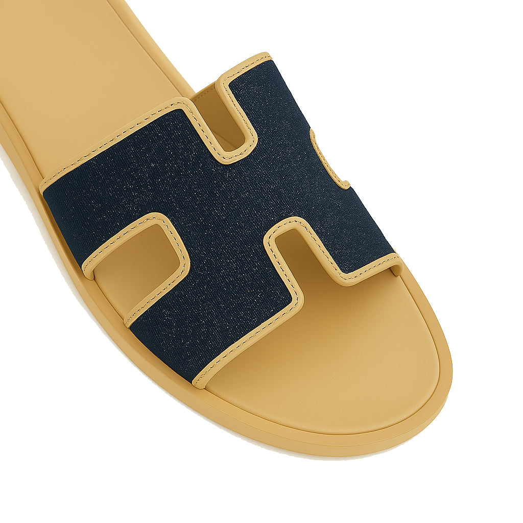 Haven Textured H Style Dual Slip-On in Canvas Blue and