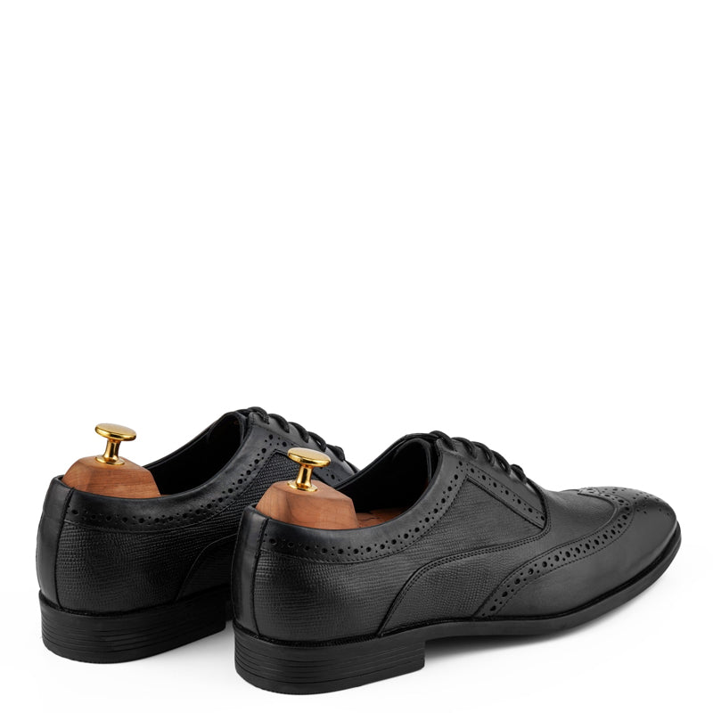 Wingtip Handmade Solid Leather Oxford Shoe