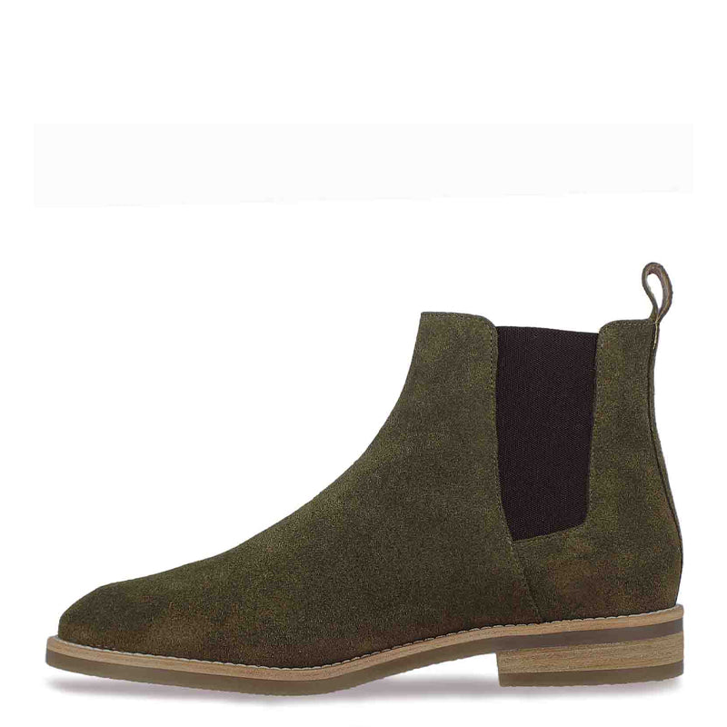 Men Suede Mid Top Leather Chelsea Boot