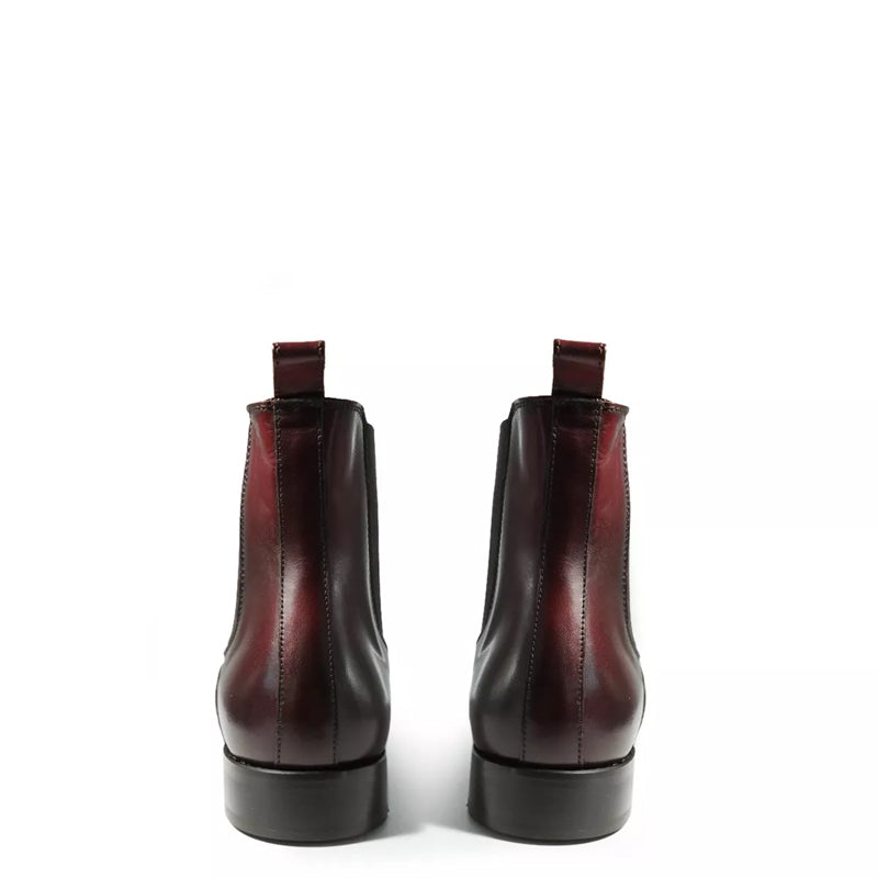 Patina Classic Mid Top Leather Chelsea Boot Tan