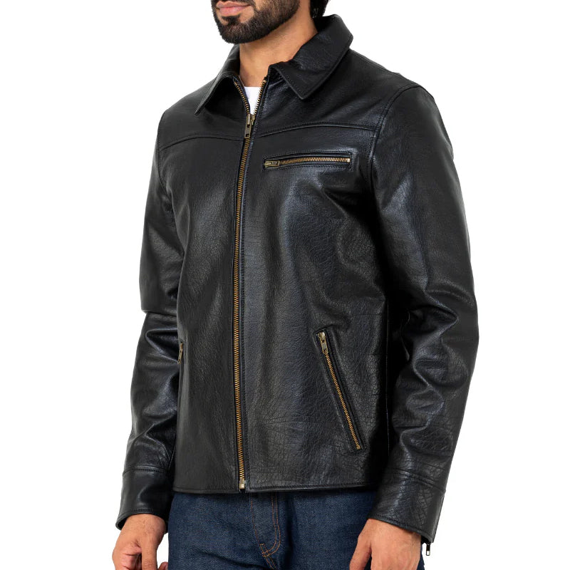 Leather Biker Jacket For Men