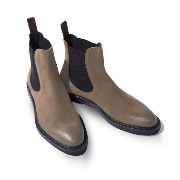 Classic Chelsea Coloured Suede Leather Boots