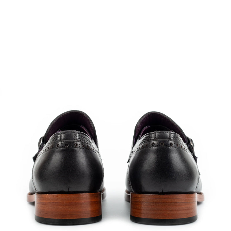 Custom Handmade Leather Double Monk Strap Shoe