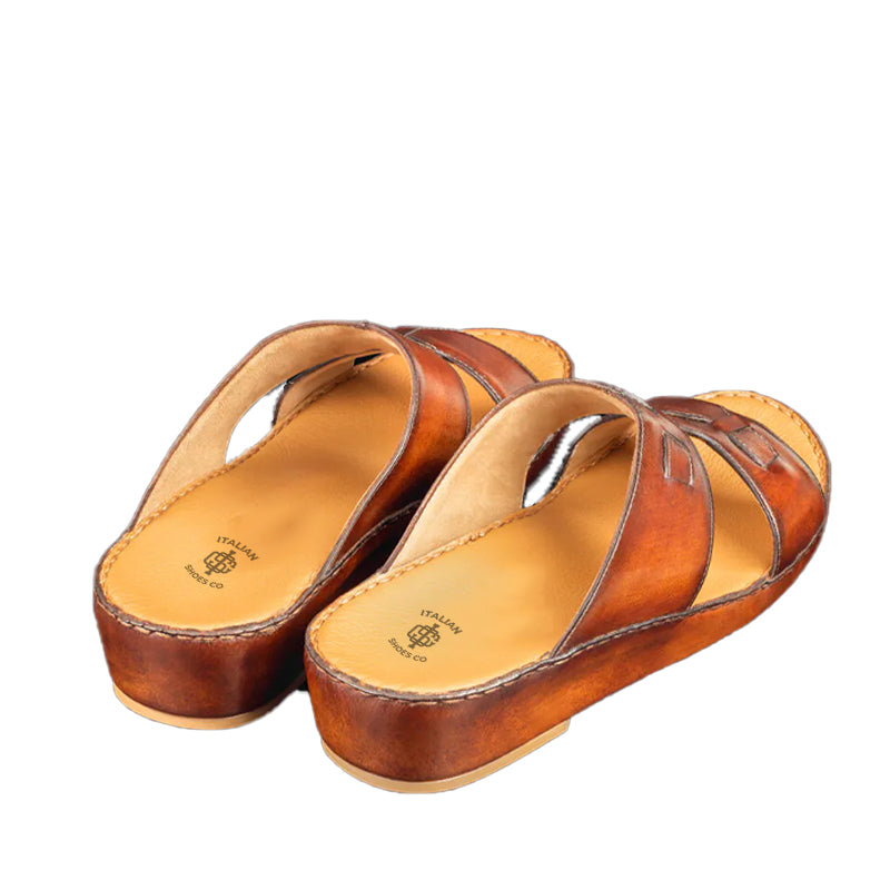 Open Toe Classic Comfort Arabic Tan/Brown Sandal
