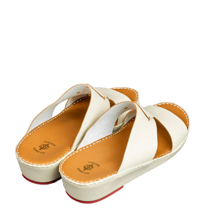 Accented Slip On Comfort Arabic Blue Sandal