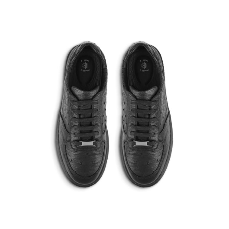 Premium Exotic Leather Blue Sneaker