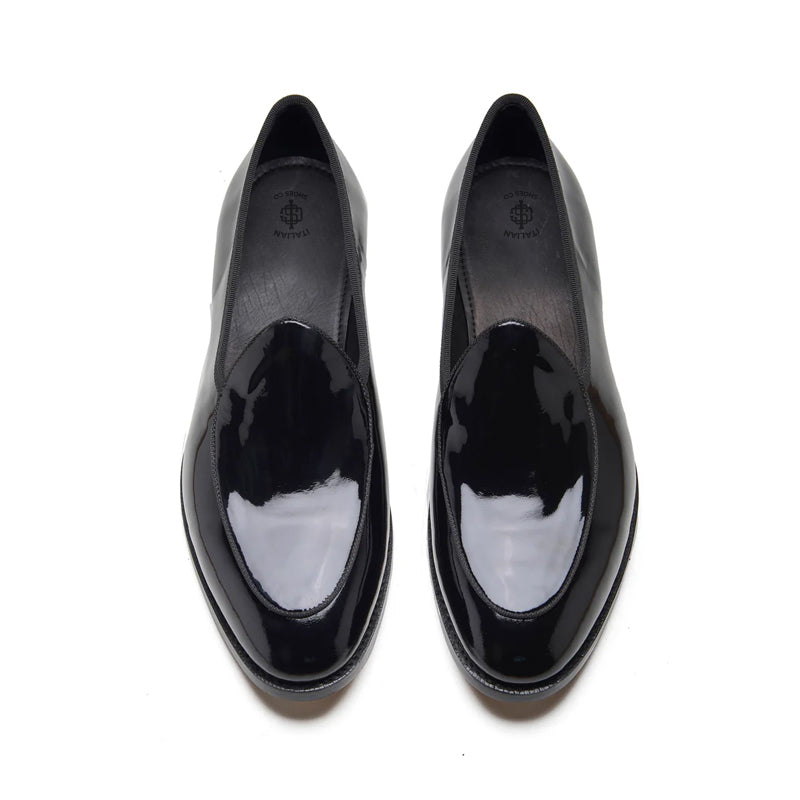 Men's Patent Loafers Slip-on Shoe