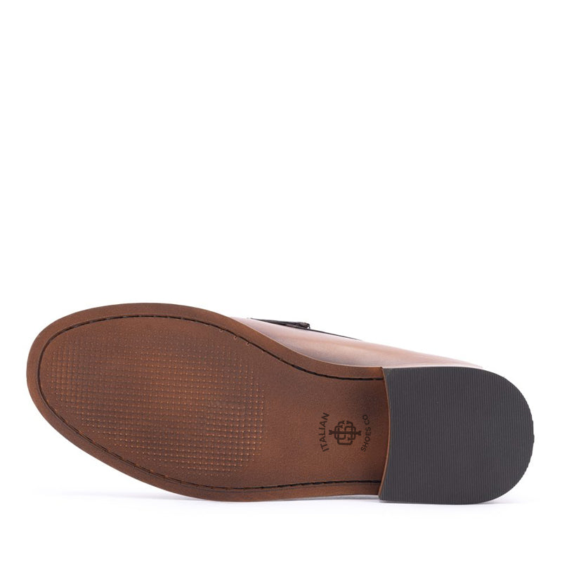 Premium Leather Semiformal Brown Slip On Loafer