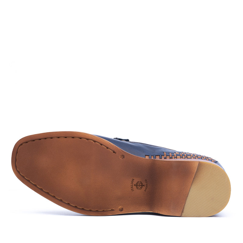 Men Slip-On Leather Tassel Loafer