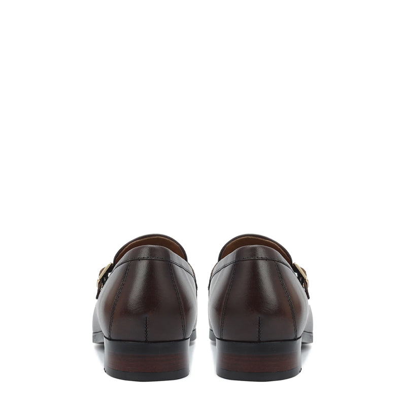 Men Classic Handmade Leather Double Monk Shoes