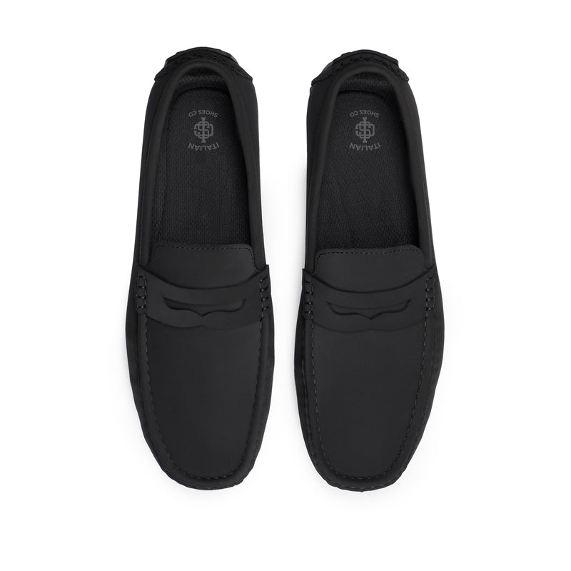 Heritage-Style Suede Moc Toe Penny Loafer
