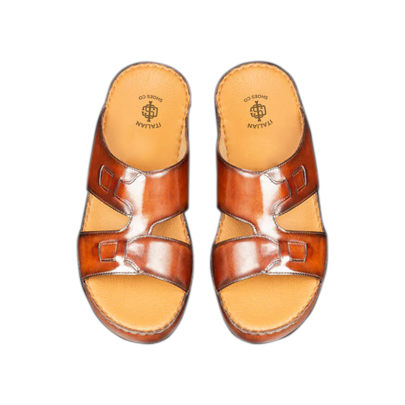 Premium Open Toe Comfort Arabic Green Sandal