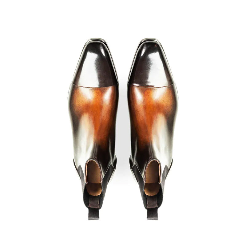 Midnight Classic Shiny Leather Chelsea Boot
