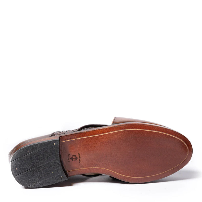 Woven Shiny Leather Breave Peshawari Sandal