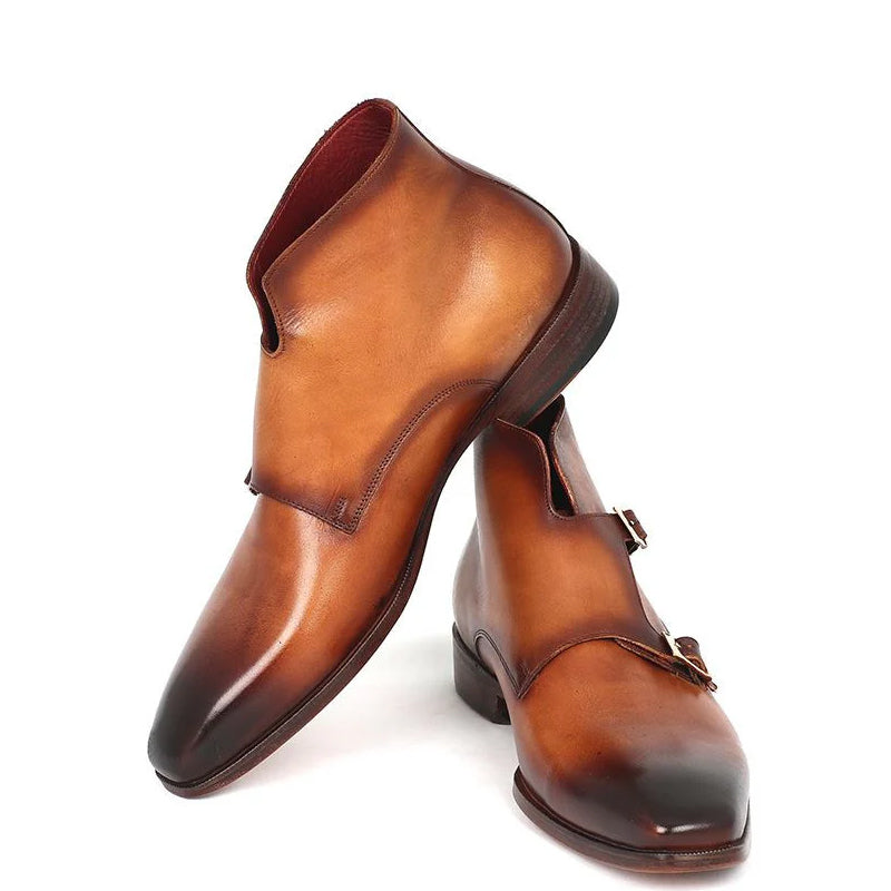 Pure Handmade Leather Double Monkstraps Shoe