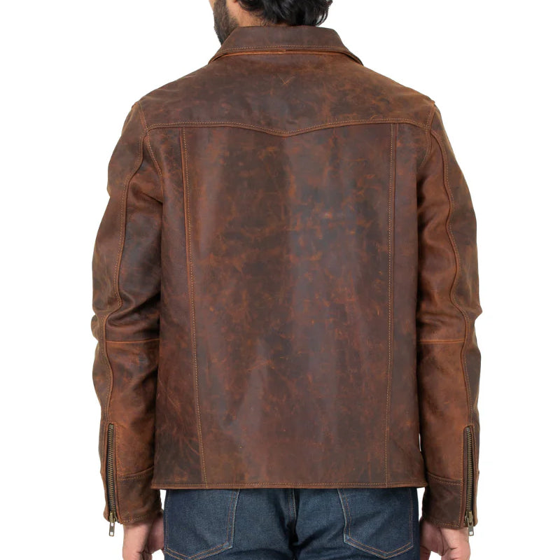 Leather Biker Jacket For Men