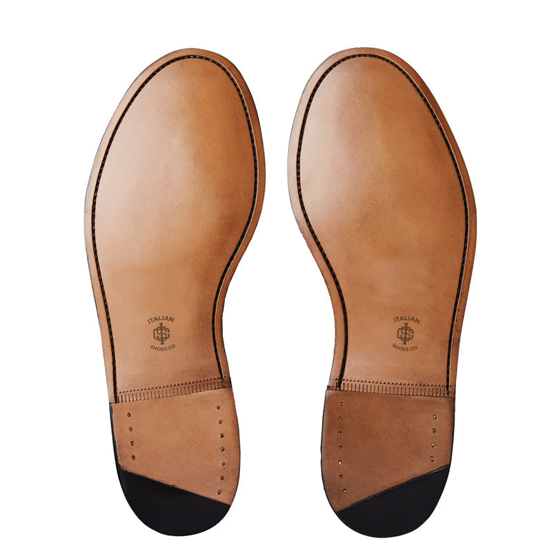 Classic Leather Brown Penny Loafer For Men