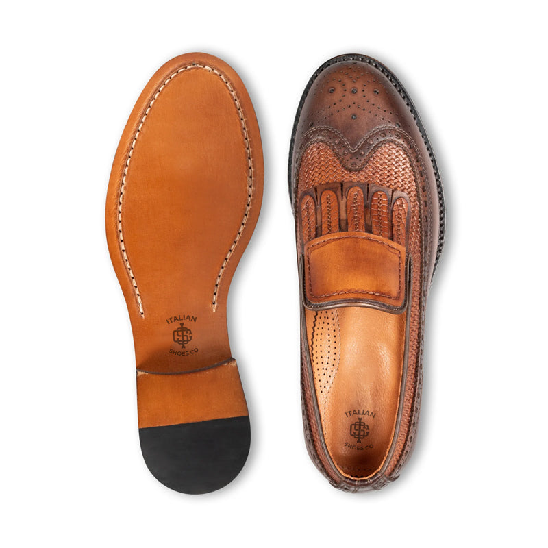Men Premium Wingtip Leather Loafer
