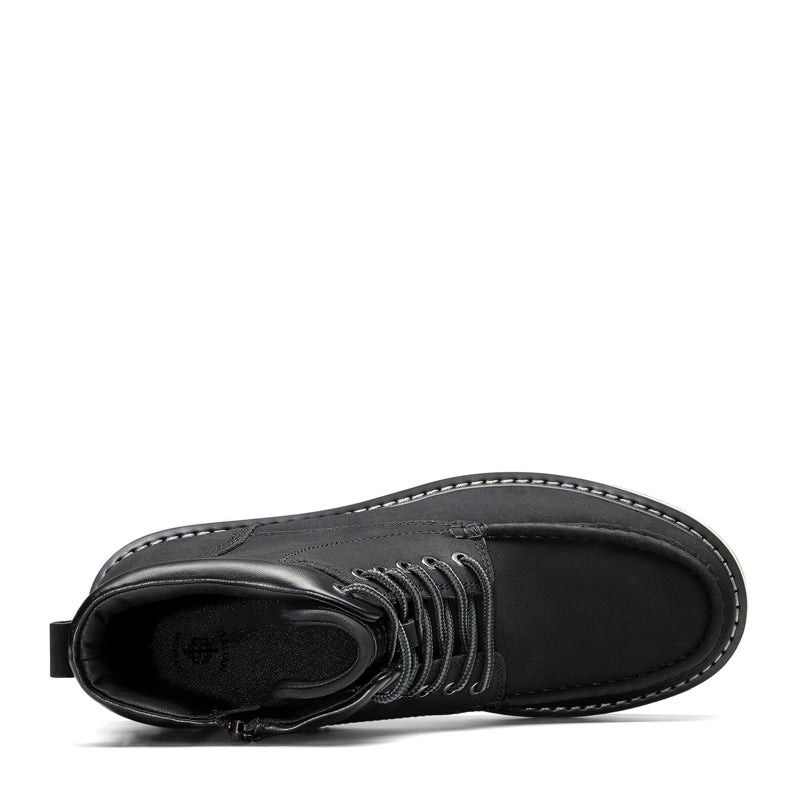 Men's Moc Toe Boot Fashion Comfort Casual Wedge Boot