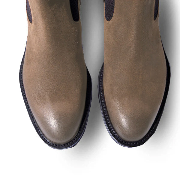 Classic Chelsea Coloured Suede Leather Boots