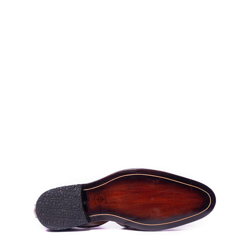 Premium Back Strap Shiny Leather Comfort Sandal
