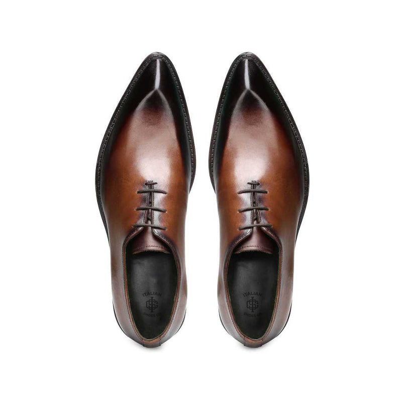 Men Classic Royale Snip Toe Leather Oxford Shoe