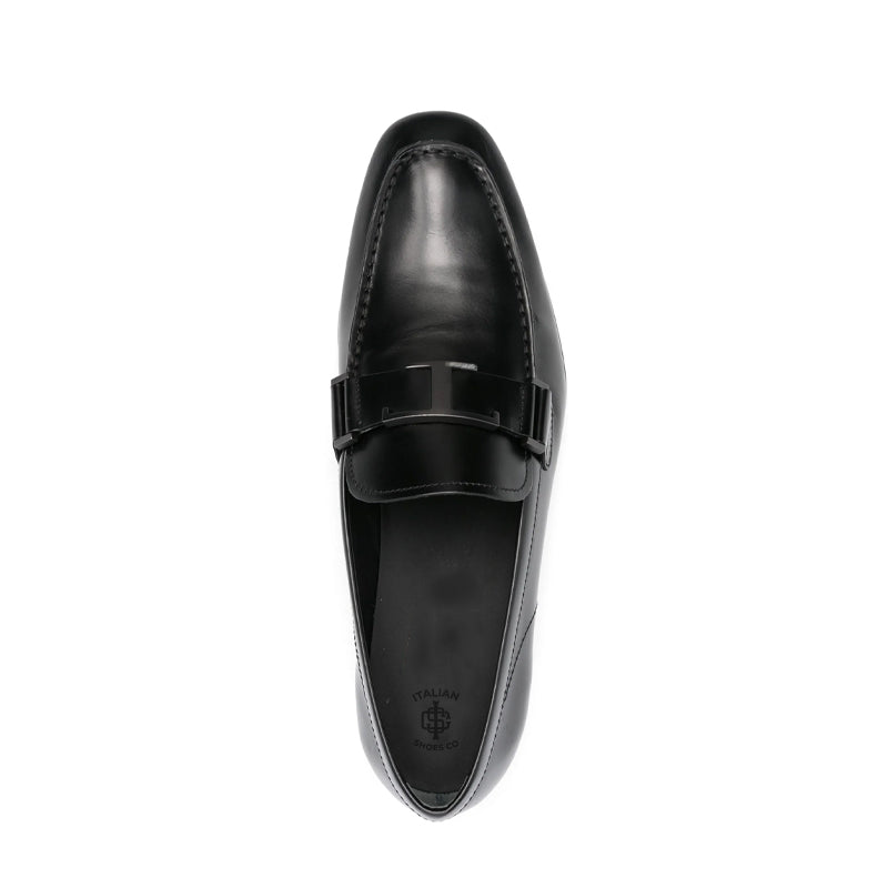 Penny Plaque Shiny Leather Loafer