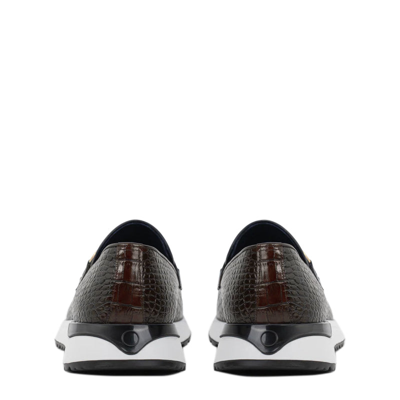 Crocodile Leather Loafer Men s Shoe