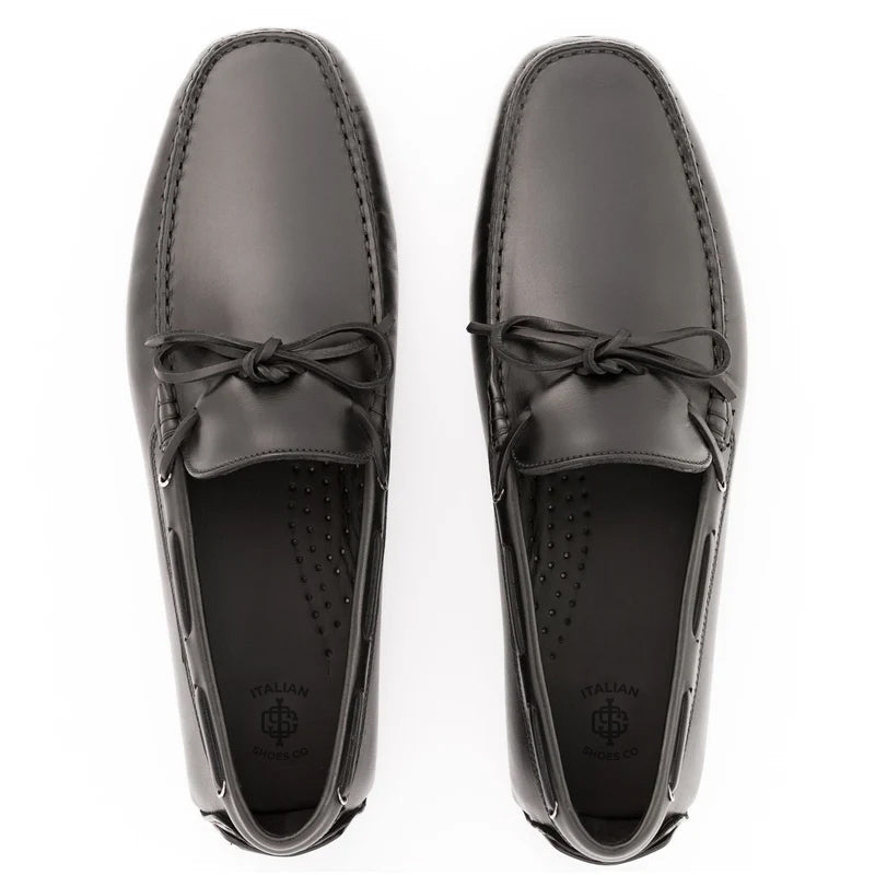Patent Slip On Leather Brown Loafer